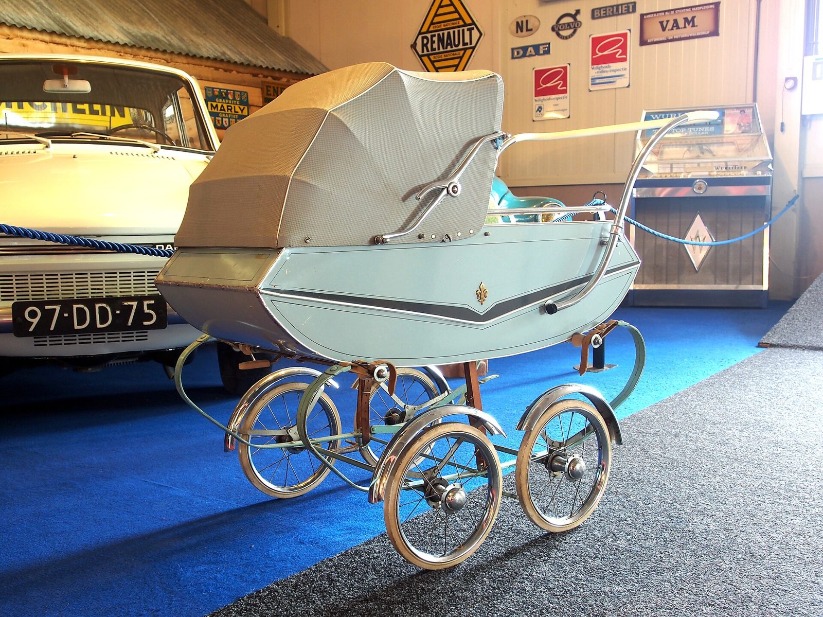 A baby stroller