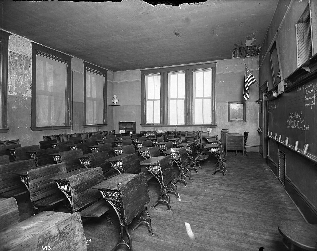 A school classroom