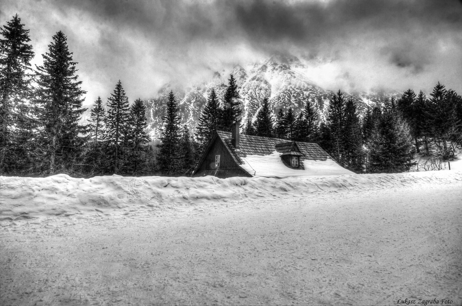A mountain lake in the Tatra Mountains