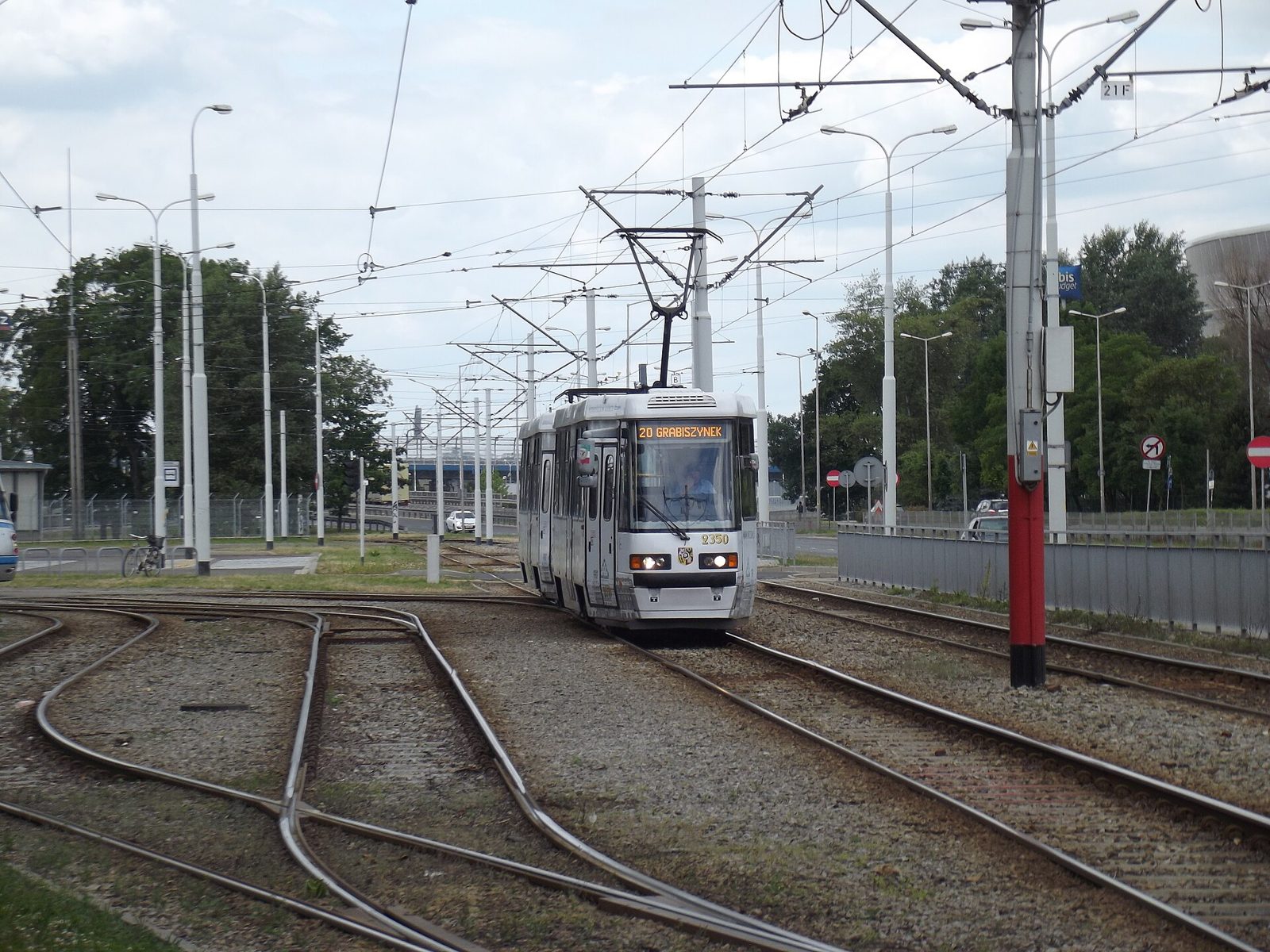 A tram in Wrocław